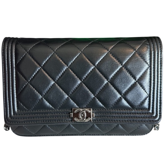 CHANEL Lambskin Leather BOY WOC Shoulder/Crossbody  Bag - Picture 1 of 3